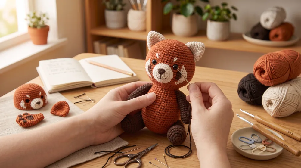 ¿Cómo bordar la cara de un amigurumi? Guía para darle personalidad
