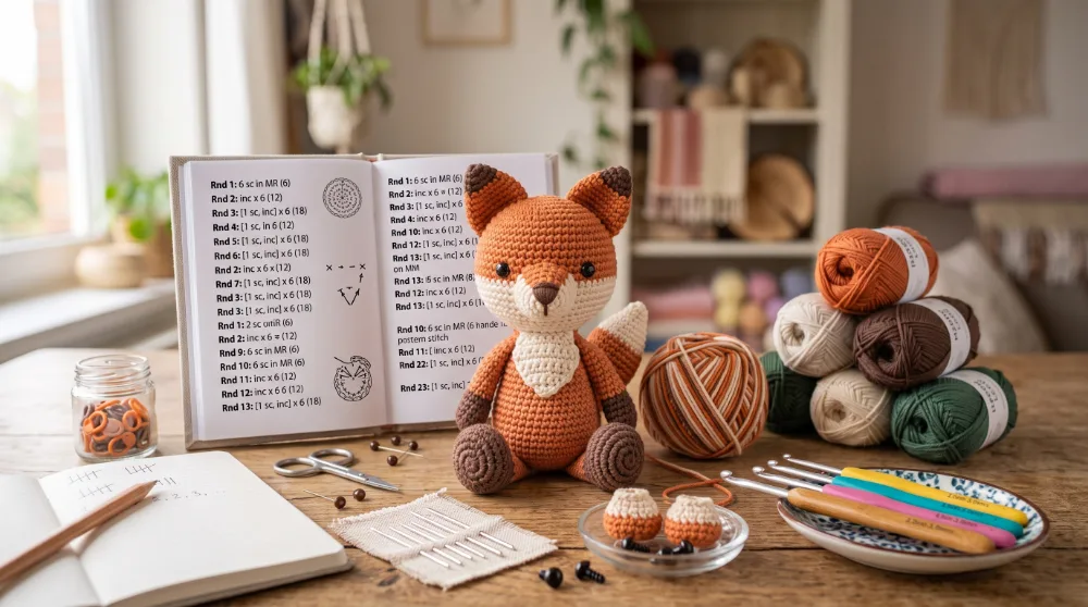 ¿Cómo leer un patrón de amigurumi? Guía para principiantes