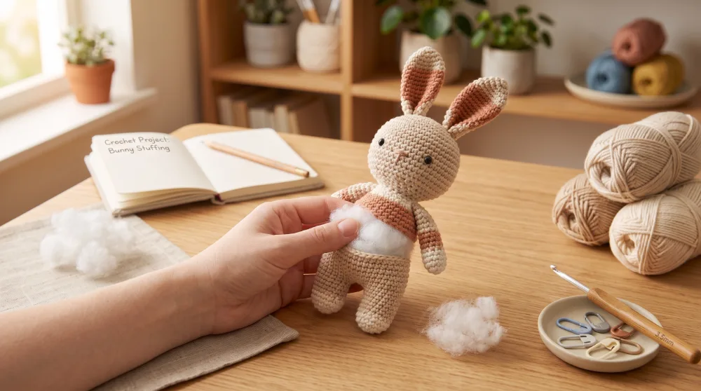 ¿Cómo rellenar un amigurumi correctamente? Guía paso a paso
