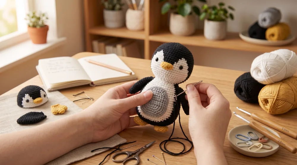 ¿Cómo coser las piezas de un amigurumi? Guía para unirlas correctamente