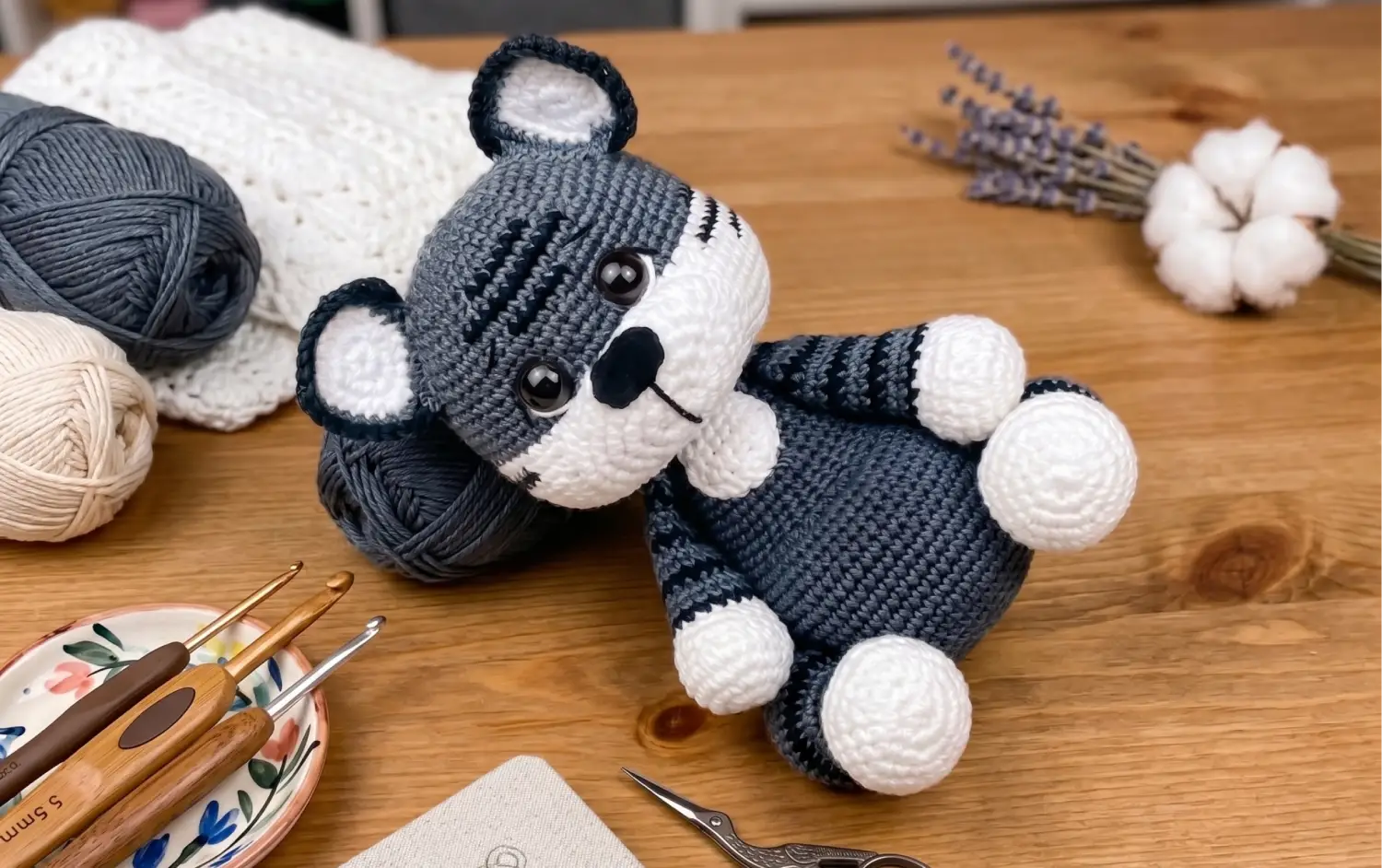 Tigre Azul — Patrón gratuito de Amigurumi